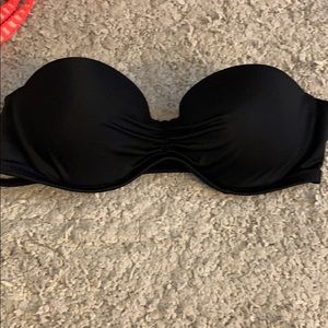 Simple black Bando swimsuit